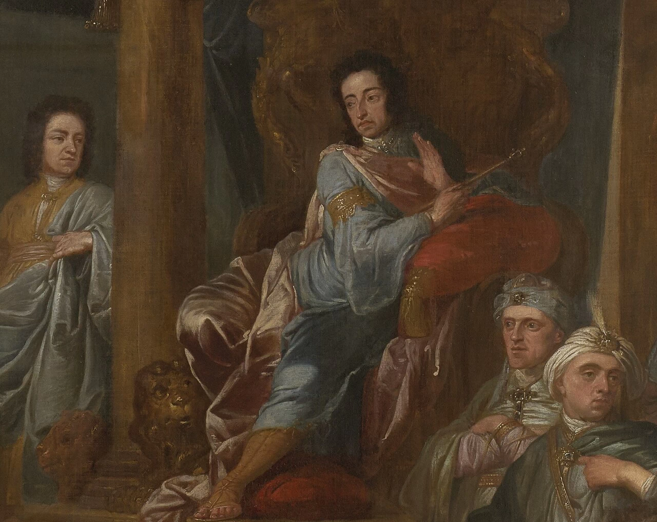 Re Guglielmo III nei panni di Salomone - Government Art Collection (GAC), Londra, dettaglio
